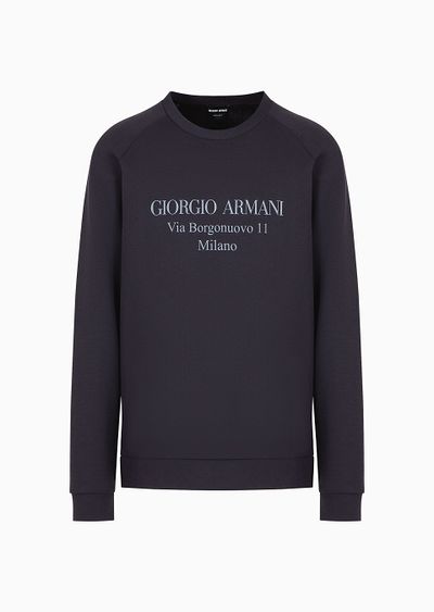 Borgonuovo 11 sweatshirt in cotton double jersey - F