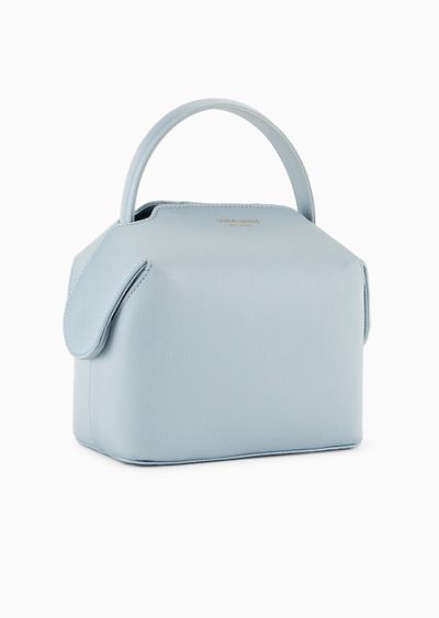 Small satin Boston bag - D