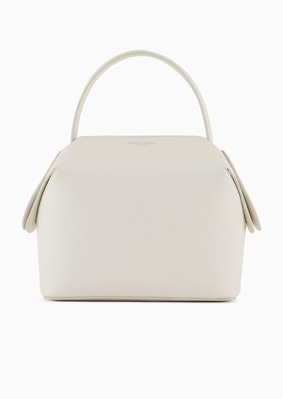 Medium, leather Boston bag - F